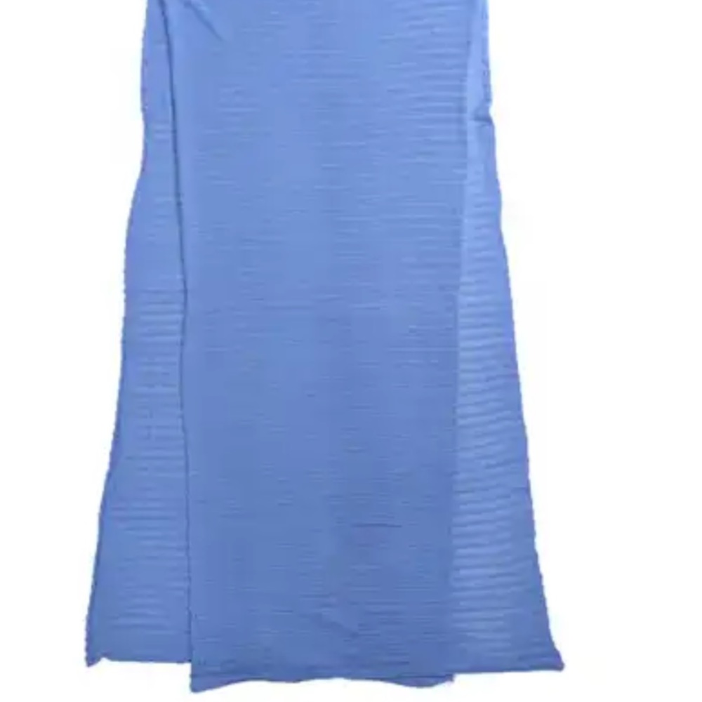 Blue Stripe Pattern Scarf (82-1/2” x 20”)